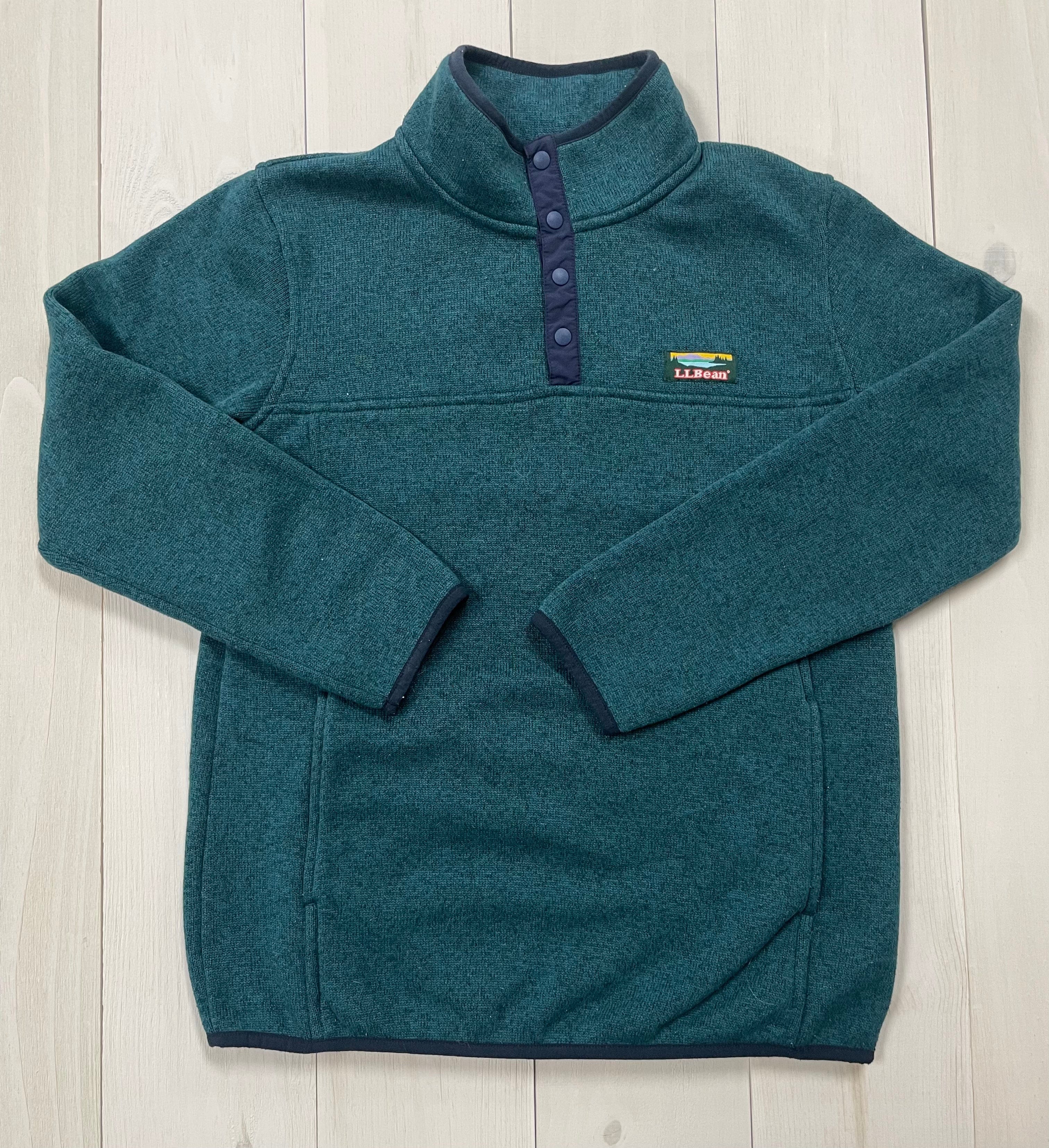 Minnows Childhood Goods L.L. Bean, 1/4 Button Pullover, 14/16