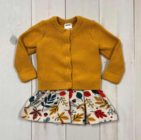 Hanna Andersson Dress + Sweater Outfit, 18-24M