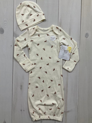 Minnows Childhood Goods Burt’s Bees 2 pc Outfit, 0-3M