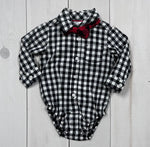 Minnows Childhood Goods Carter’s 2-Piece Top with Bow Tie, 6M