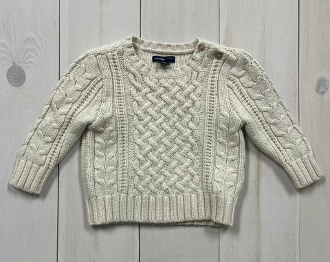 Minnows Childhood Goods Gap 10% Wool Cable Knit Sweater, 12-18M