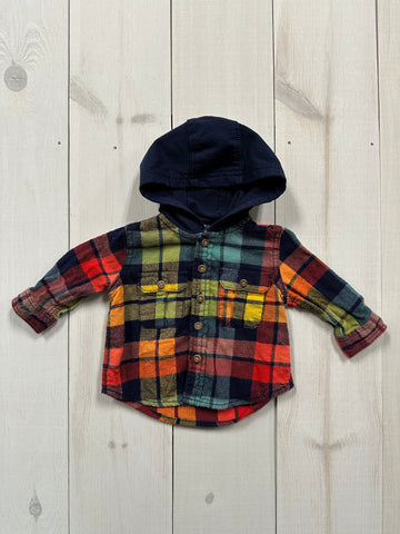 Minnows Childhood Goods Gymboree Hooded Flannel, 0-3M