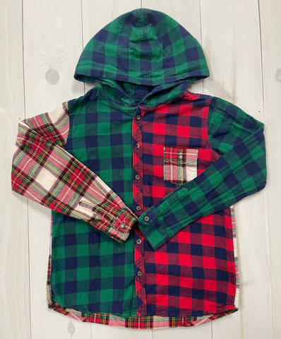 Minnows Childhood Goods Hanna Andersson, Hooded Flannel Top, 10Y