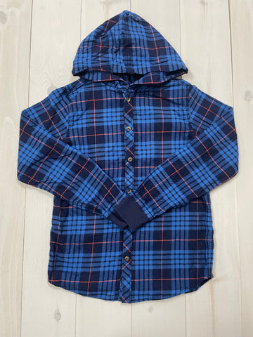 Minnows Childhood Goods Hanna Andersson, Hooded Flannel Top, 12Y